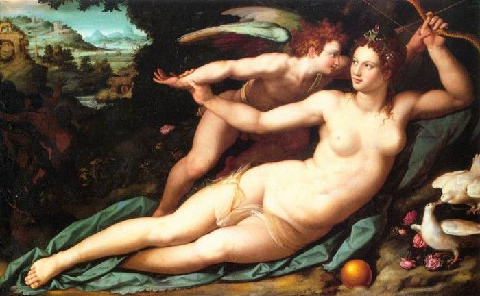 ALLORI Alessandro Venus And Cupid. , 