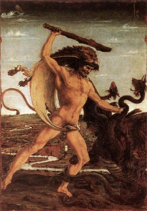 POLLAIUOLO Antonio del Hercules And The Hydra.  