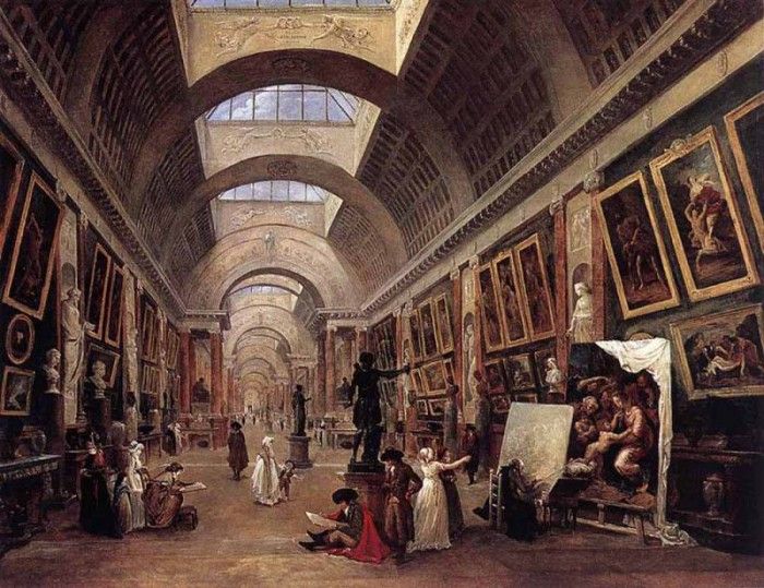 ROBERT Hubert Design For The Grande Galerie In The Louvre.  