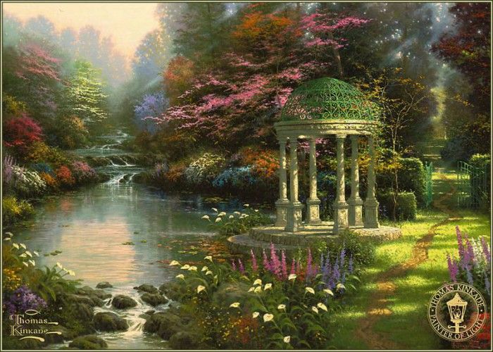 pa ThomasKinkade 05 TheGardenOfPrayer.  