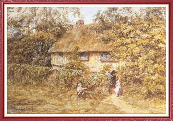 SharpCarolyn PlayingOutsideTheCottage-We (f014). Sharp, 