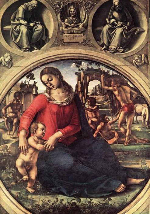 SIGNORELLI Luca Madonna And Child. , 