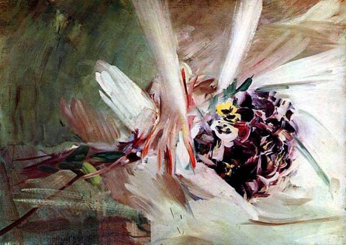 The Pansies. Boldini, 