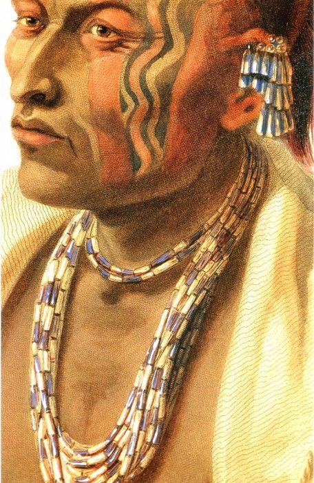 Tna 0041 Detail of Wakesasse, Musquake Indian Karl Bodmer, 1833 sqs. , 