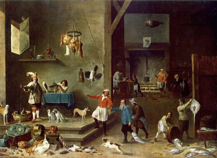 TENIERS David the Younger The Kitchen. ,  