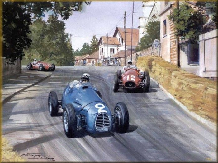 CorsaScan 007 Gordini Road Racing At Pau 1954. , 