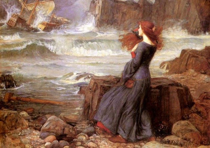 Waterhouse John William Miranda The Tempest. ,  