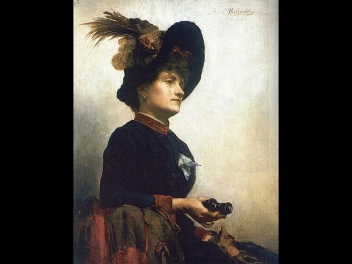 Portrait of a Lady with Opera Glasses. Bilinskika,  Bohdanowicz