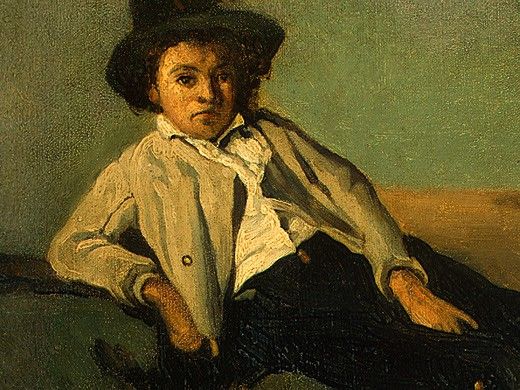 Corot Italian Peasant Boy, 1825-1826, Detalj 1, NG Washingto. , --