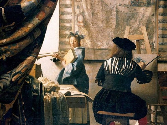 The Art of Painting, Jan Vermeer - 1600x1200 - ID 7498. Vermeer, Johannes