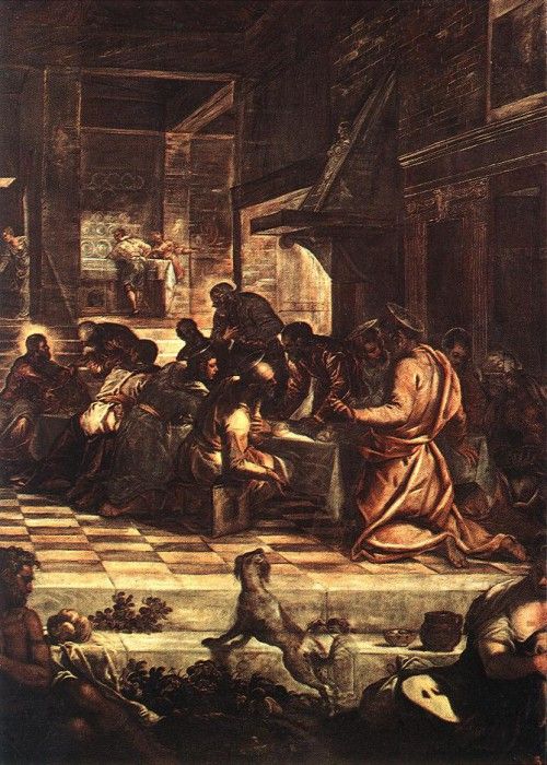 Tintoretto The Last Supper detail1. , 