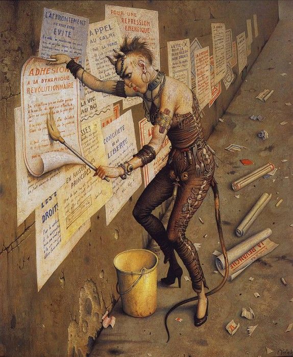 lrs Verlinde Claude Le Diable Pose Des Affiches. , 