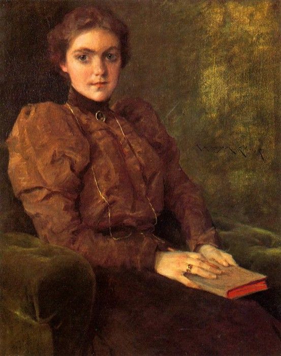 Chase William Merritt A Lady in Brown. ,  