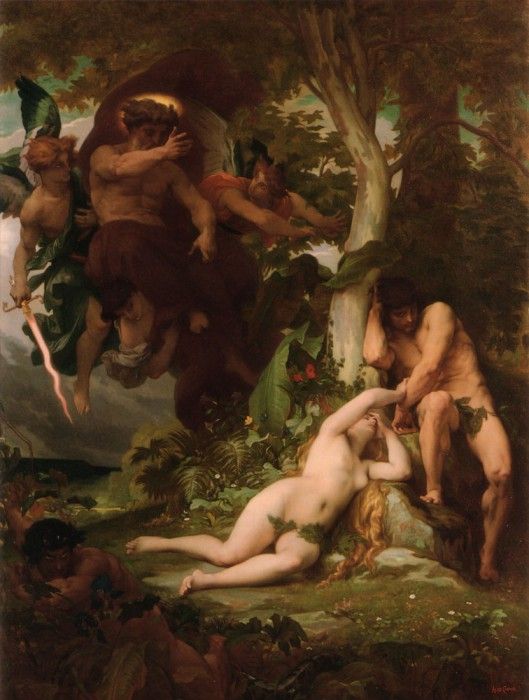 The Expulsion of Adam and Eve from the Garden of Paradise. , 