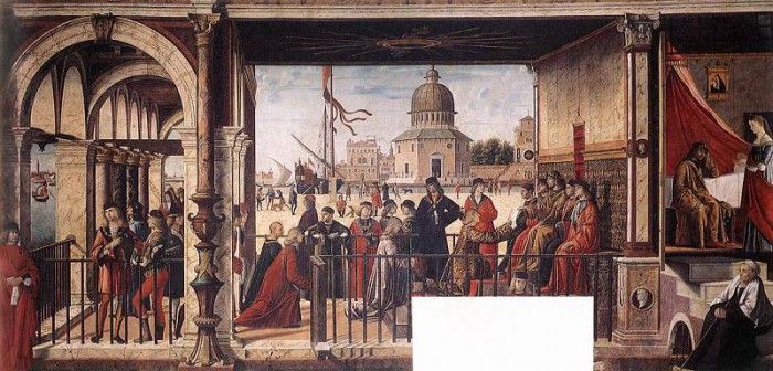 Carpaccio Arrival of the English Ambassadors. , 