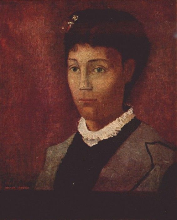 redon portrait of mme redon 1882.  