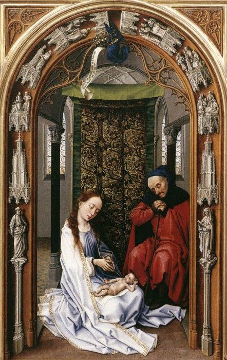 Weyden Miraflores Altarpiece (left panel). ,   