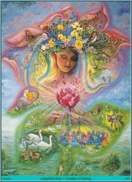 Josephine Wall - Creation Of Spring (Abraxsis). , 