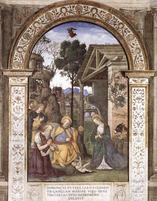 PINTURICCHIO Adoration Of The Christ Child. 