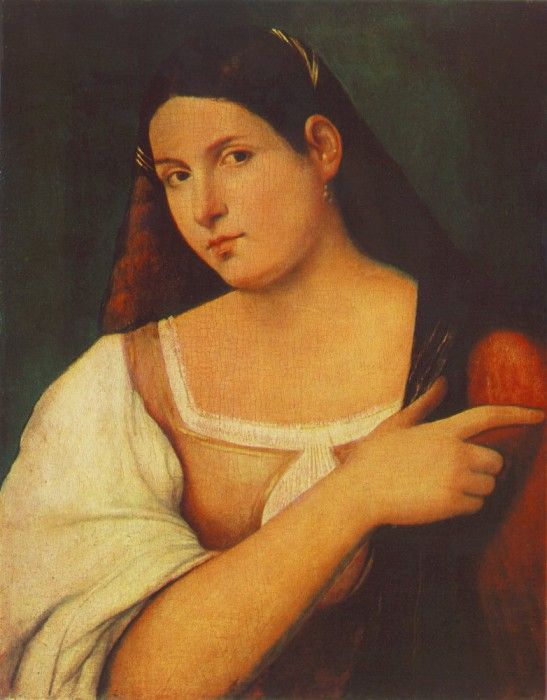 Sebastiano del Piombo Portrait of a girl, ca 1515, 52.5x42.8. ,  
