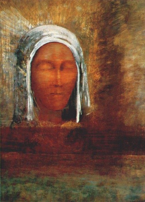 redon virgin of the dawn 1890.  