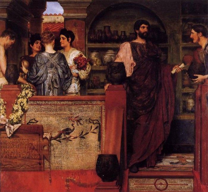 Alma Tadema Hadrian Visiting a Romano British Pottery. - 