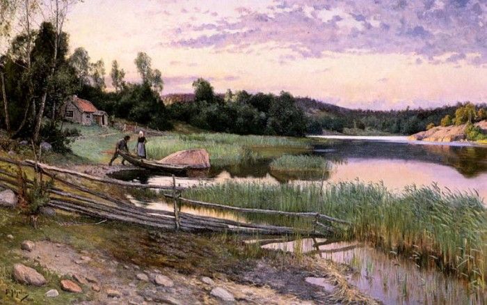 Hjelm Axel Olaf Frederick Down To The Water. ,   