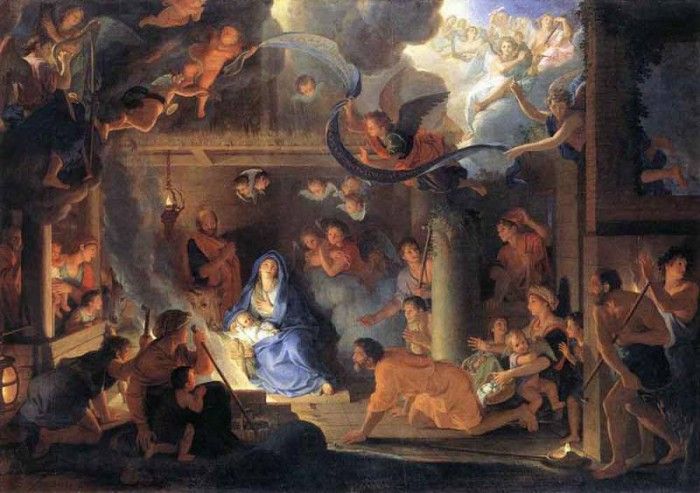 LE BRUN Charles Adoration Of The Shepherds. ,  