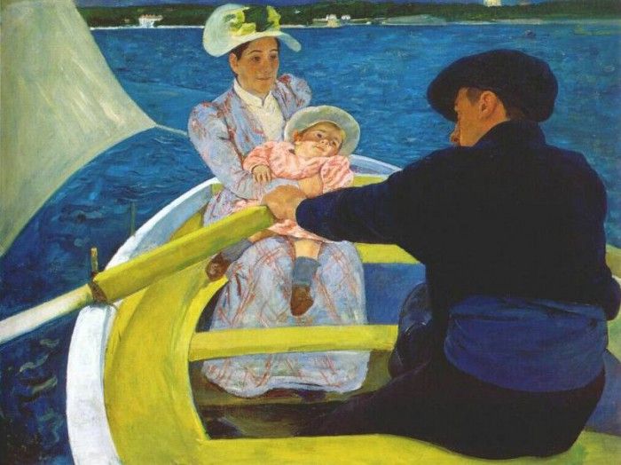 cassatt the boating party 1894.  