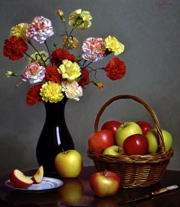 Carnations and Apples. Gjertson, 