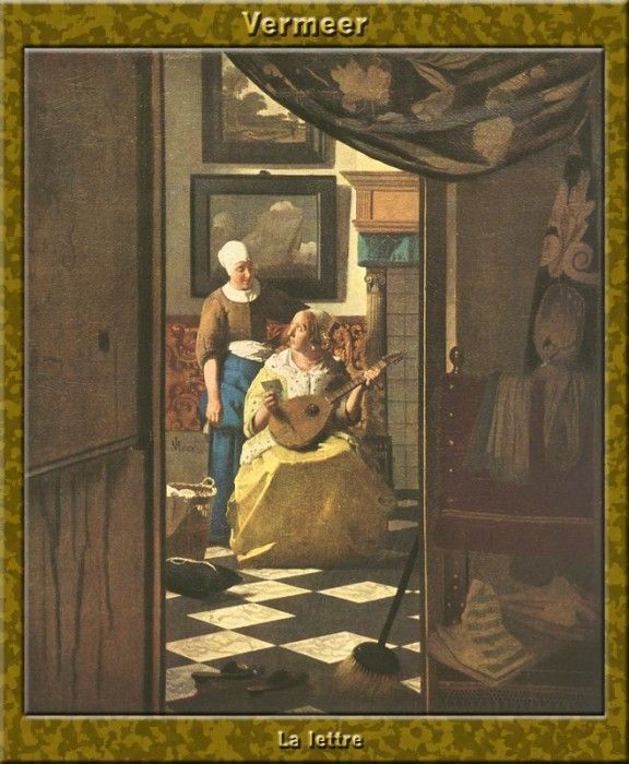 PO Vp S1 63 Vermeer-La lettre. Vermeer, Johannes