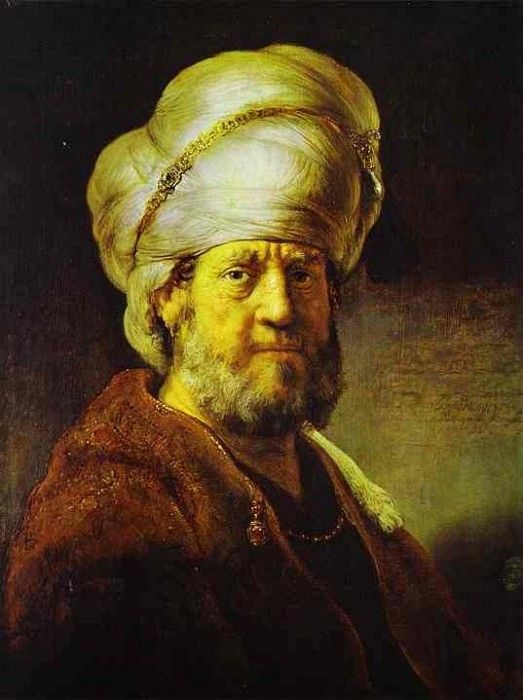 Rembrandt - Portrait of a Man in an Oriental Costume.    