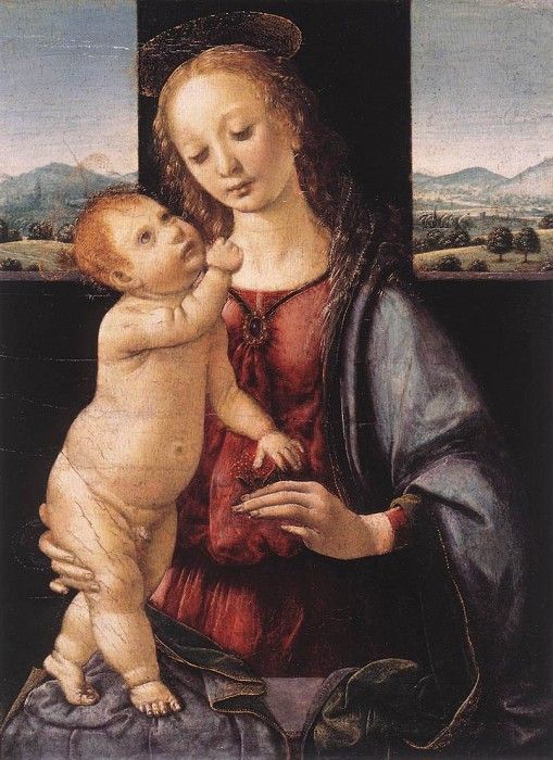 Leonardo da Vinci Madonna and Child with a Pomegranate. ,  