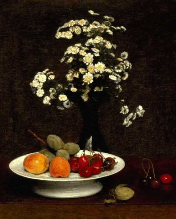 Fantin Latour Still Life With Flowers 1864. -, ---