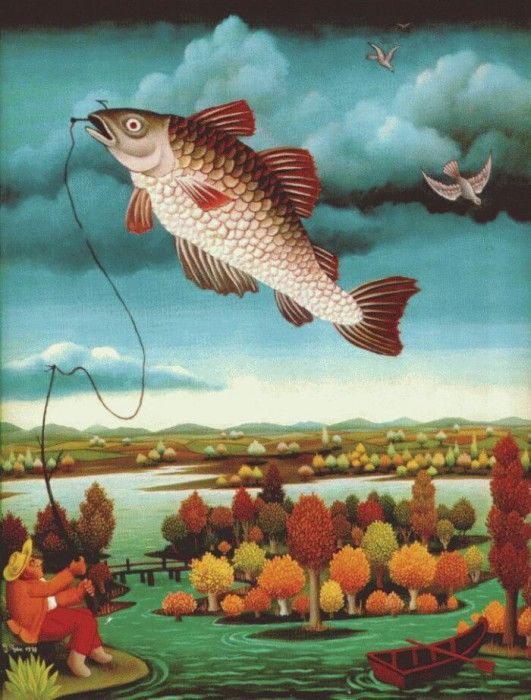 generalic fish in the air 1970. 