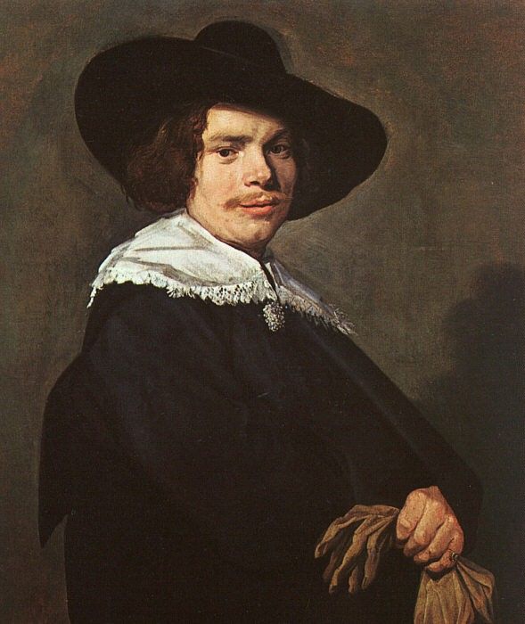 Hals Portrait of a Young Man, oil on canvas, Art History Mus. , 