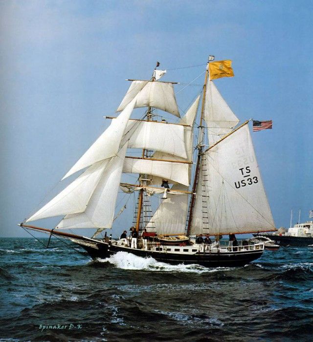dk tall ships black pearl brigantine lyr 1951. 