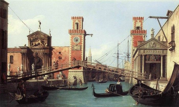 CANALETTO View Of the Entrance To The Arsenal. 