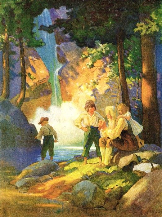 Rip Van Winkle 0008 Unknown Title N.C.Wyeth sqs. ,  