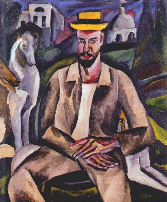 konchalovsky portrait of vasily rozhdestvensky 1913. , 