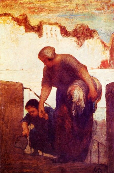 Daumier Honore The Laundress. , 