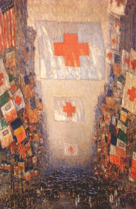 hassam red cross drive, may 1918. , 