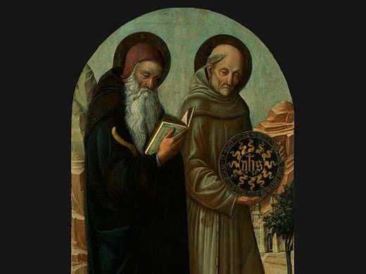 BELLINI,J. SAINT ANTHONY ABBOT AND SAINT BERNARDINO OF SIE(1. , 