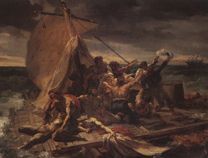 Study for Raft of the medusa MHA. ,    