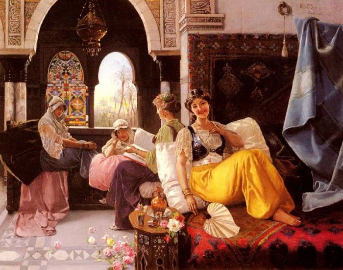 Quintana Blas Olleras y A Harem Scene. - Olleras Y