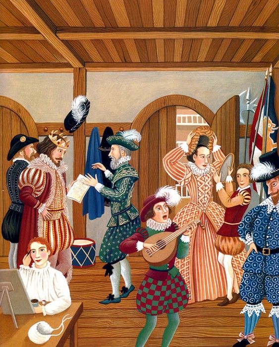 Ba 0009 Rehearsal for Shakespeares first play Henry VI 1592 DianeStanley sqs. ������, �����