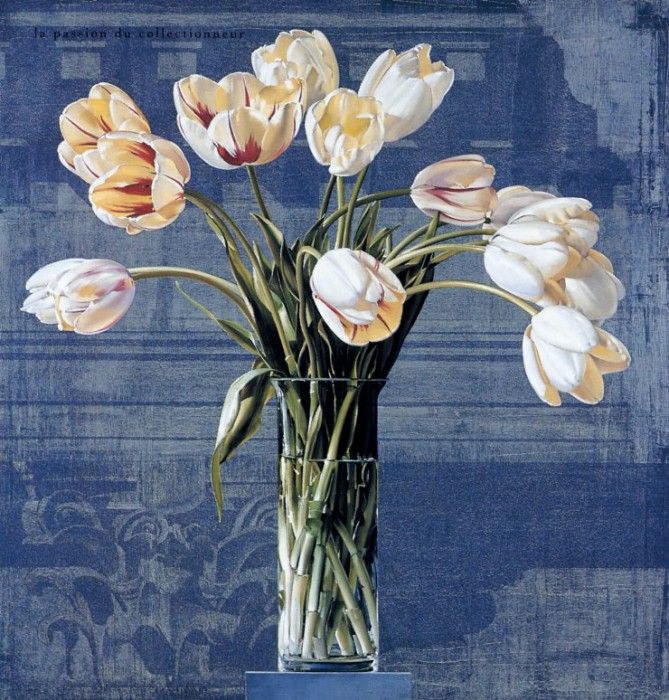 John Nava - Still Life with Tulips, De. , 