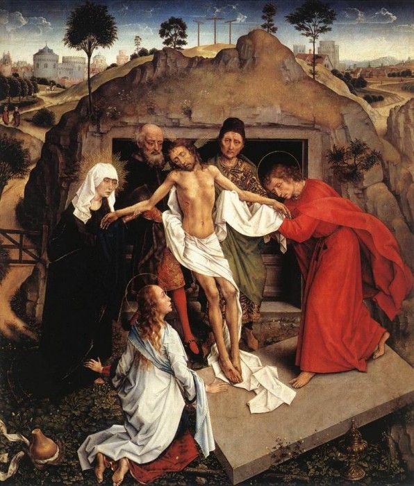 Weyden Entombment of Christ 1450. ,   