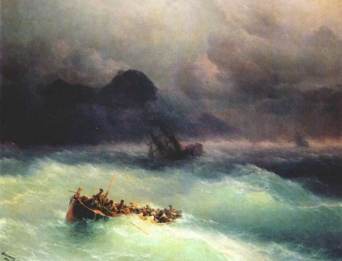 aivazovsky the shipwreck 1873.   