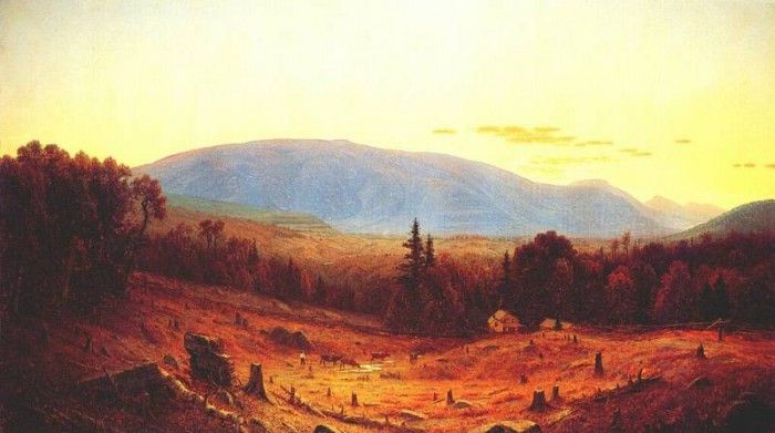 gifford hunter mountain, twilight 1866. 